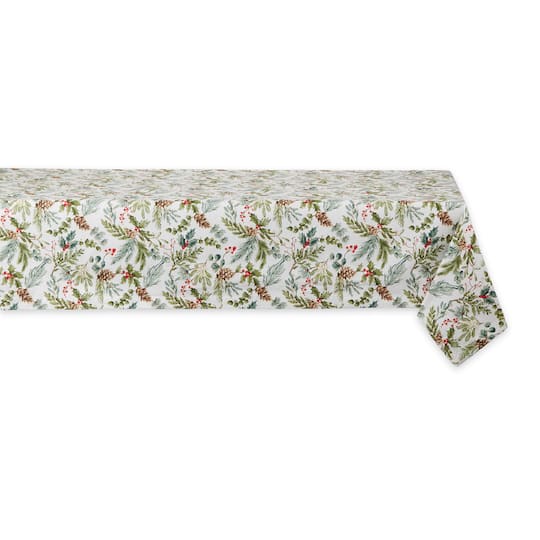 DII&#xAE; 52&#x22; Heritage Holiday Sprigs Printed Tablecloth